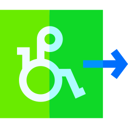 persona disabile icona