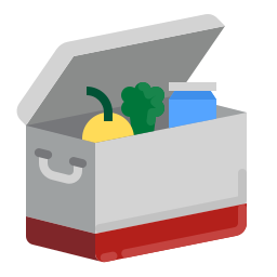 Portable fridge icon