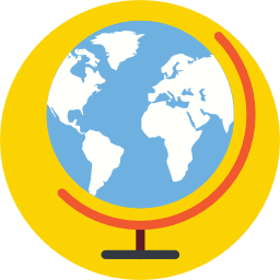 Earth globe icon