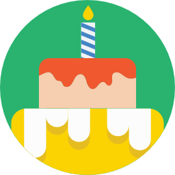 Birthday cake icon