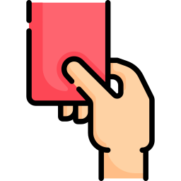 Red card icon