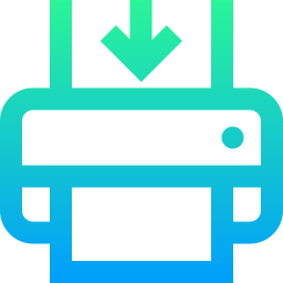 프린터로 전송 icon