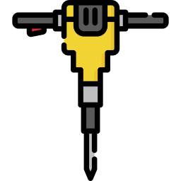 Martillo neumático icono