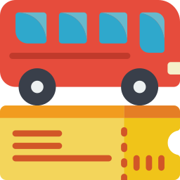 bilet autobusowy ikona
