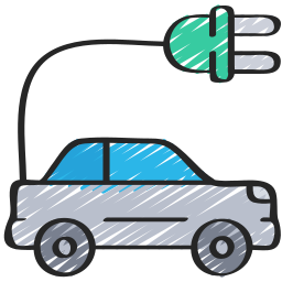 Электромобиль иконка