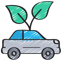 Electric car icon