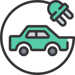 Electric car icon