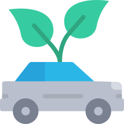 Coche eléctrico icono