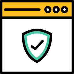 Seguridad en la web icono