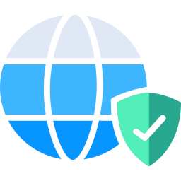 Seguridad en la web icono