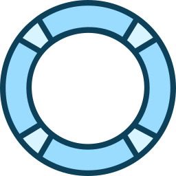 Кольцо для плавания иконка