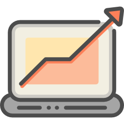 Line chart icon