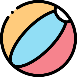 pelota de playa icono