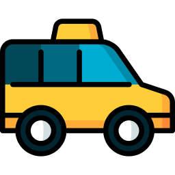 taxi monovolumen icono