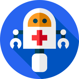 Robot medico icono