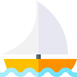 Barco de vela icono