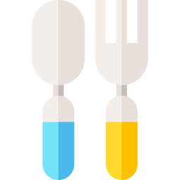 Baby cutlery icon