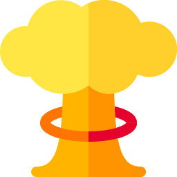 Bomba nuclear icono