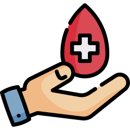 Donación de sangre icono