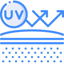 Protección uv icono