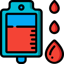 Blood bag icon