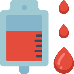 Blood bag icon