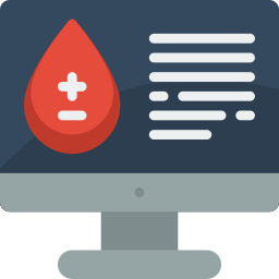 Blood donation icon