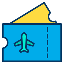 Plane ticket icon
