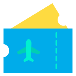 Plane ticket icon