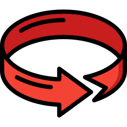 Flecha circular icono