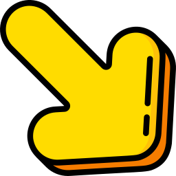 Flecha diagonal icono