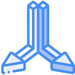 Flecha doble icono