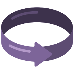 Flecha circular icono