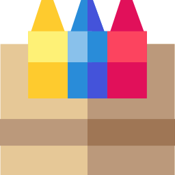 Lápices de color icono