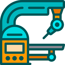 braccio robotico icona