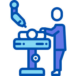 Surgery robot icon