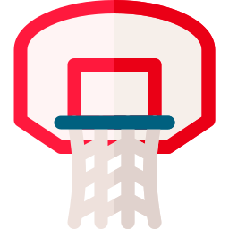 Canasta de baloncesto icono