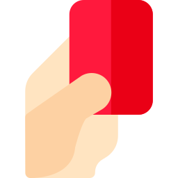 Red card icon