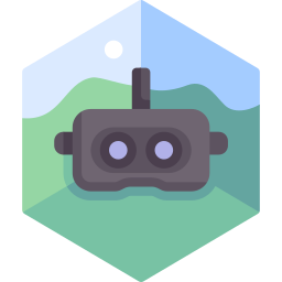 gafas de realidad virtual icono