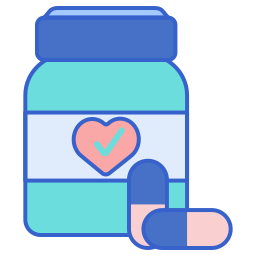 Supplement bottle icon