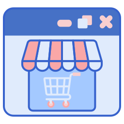 Online shopping icon