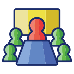 Shareholder meeting icon