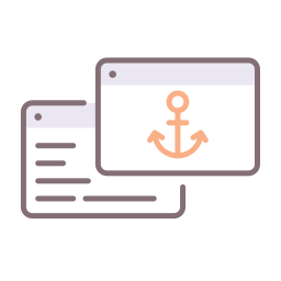 Anchor text icon