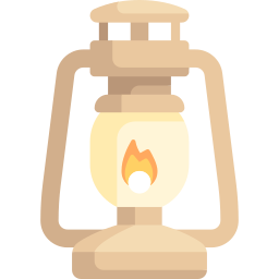 Lámpara de queroseno icono