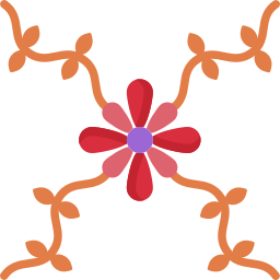 Floral design icon