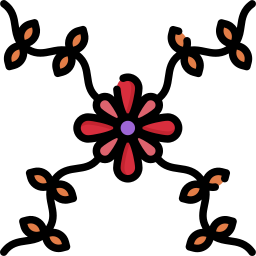 Diseño floral icono