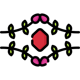 Diseño floral icono