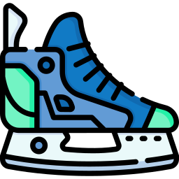 scarpe da pattinaggio sul ghiaccio icona