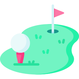 Campo de golf icono