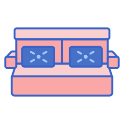 asiento de cama icono